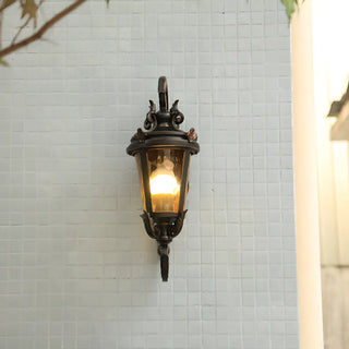 Antique Waterproof Outdoor Black Wall Lantern Light Zawala Image - 4