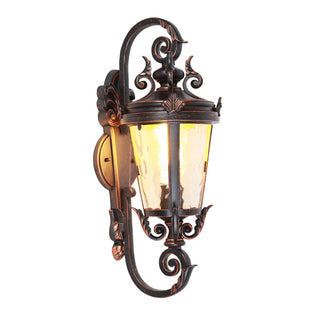 Antique Waterproof Outdoor Black Wall Lantern Light Zawala Image - 5