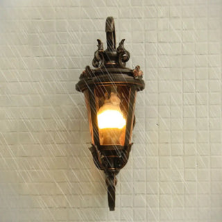 Antique Waterproof Outdoor Black Wall Lantern Light Zawala Image - 7