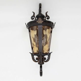 Antique Waterproof Outdoor Black Wall Lantern Light Zawala Image - 8