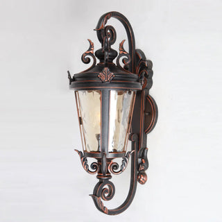 Antique Waterproof Outdoor Black Wall Lantern Light Zawala Image - 9