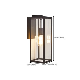 Industrial Outdoor Black Box LED Metal Wall Light Zawala Image - 15