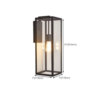 Industrial Outdoor Black Box LED Metal Wall Light Zawala Image - 16