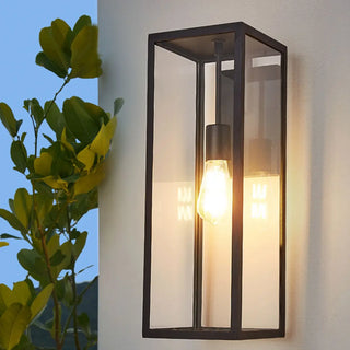 Industrial Outdoor Black Box LED Metal Wall Light Zawala Image - 3