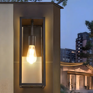 Industrial Outdoor Black Box LED Metal Wall Light Zawala Image - 4