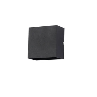 Outdoor Black Cube Up Down Lighting LED Wall Sconce Zawala Image - 10