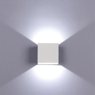 Outdoor Black Cube Up Down Lighting LED Wall Sconce Zawala Image - 4