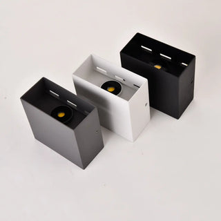 Outdoor Black Cube Up Down Lighting LED Wall Sconce Zawala Image - 8