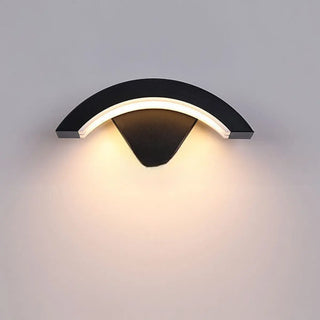 Outdoor Black Curved Arch Waterproof Wall Sconce Zawala Image - 10