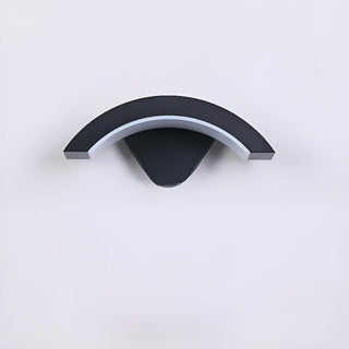 Outdoor Black Curved Arch Waterproof Wall Sconce Zawala Image - 11