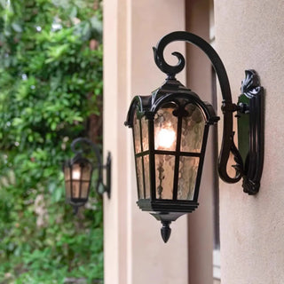 Outdoor Black Geometric LED Waterproof Wall Light Zawala Image - 1