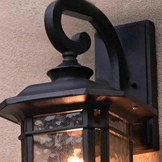 Outdoor Black Geometric LED Waterproof Wall Light Zawala Image - 12