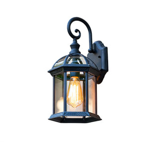 Outdoor Black Geometric LED Waterproof Wall Light Zawala Image - 13