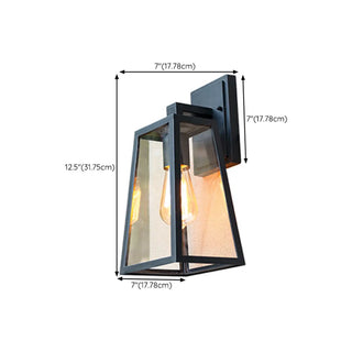 Outdoor Black Geometric LED Waterproof Wall Light Zawala Image - 20