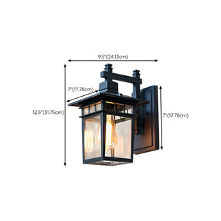 Outdoor Black Geometric LED Waterproof Wall Light Zawala Image - 21