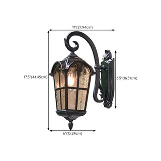 Outdoor Black Geometric LED Waterproof Wall Light Zawala Image - 22