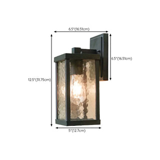 Outdoor Black Geometric LED Waterproof Wall Light Zawala Image - 24