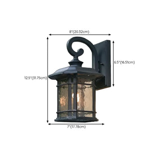 Outdoor Black Geometric LED Waterproof Wall Light Zawala Image - 25