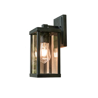 Outdoor Black Geometric LED Waterproof Wall Light Zawala Image - 8