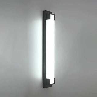 External Modern Black Geometric Metal LED Wall Light Zawala Image - 4