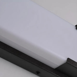 External Modern Black Geometric Metal LED Wall Light Zawala Image - 9