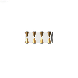 Black-Gold Funnel Metal Exterior Up Down Wall Lamp Zawala Image - 18