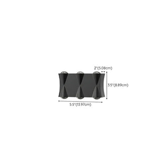 Black-Gold Funnel Metal Exterior Up Down Wall Lamp Zawala Image - 23