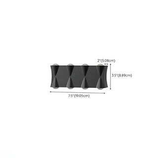 Black-Gold Funnel Metal Exterior Up Down Wall Lamp Zawala Image - 24