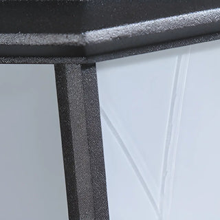 Simple Hexagon Metal Frosted Glass Wall Lamp Black Zawala Image - 13