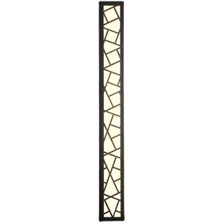 Outdoor Black Vertical Frame Geometric Wall Light  Zawala Image - 10