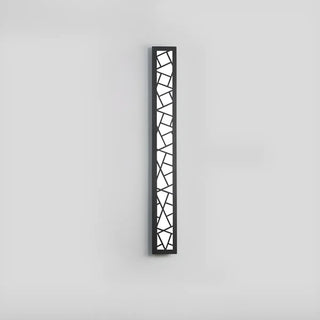 Outdoor Black Vertical Frame Geometric Wall Light  Zawala Image - 5