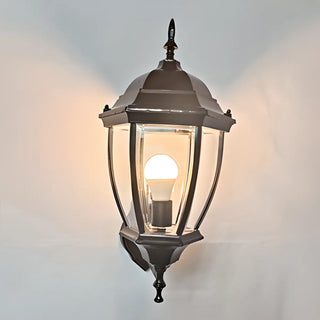 Outdoor Waterproof Metal Lantern LED Wall Sconce Image - 10