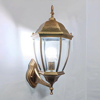 Outdoor Waterproof Metal Lantern LED Wall Sconce Image - 11