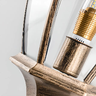 Outdoor Waterproof Metal Lantern LED Wall Sconce Image - 17