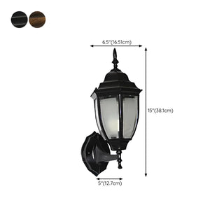 Outdoor Waterproof Metal Lantern LED Wall Sconce Image - 20
