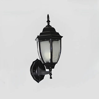 Outdoor Waterproof Metal Lantern LED Wall Sconce Image - 5