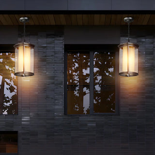 ZOWALA - Industrial Outdoor Rectangle Lantern Pendant Light Image - 4