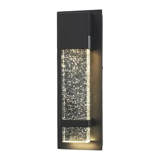Outdoor Black Geometric Starry Effect Wall Sconce Zawala Image - 5