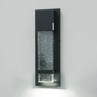 Outdoor Black Geometric Starry Effect Wall Sconce Zawala Image - 7