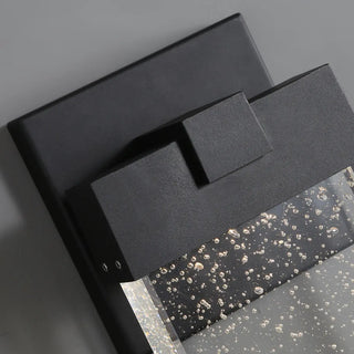 Outdoor Black Rectangular Bubble Crystal LED Wall Zawala Image - 11