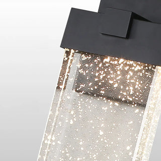 Outdoor Black Rectangular Bubble Crystal LED Wall Zawala Image - 12