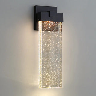 Outdoor Black Rectangular Bubble Crystal LED Wall Zawala Image - 2