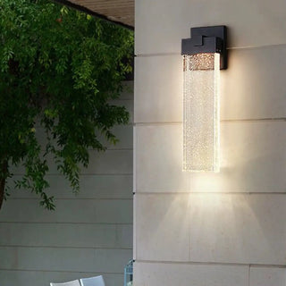 Outdoor Black Rectangular Bubble Crystal LED Wall Zawala Image - 3