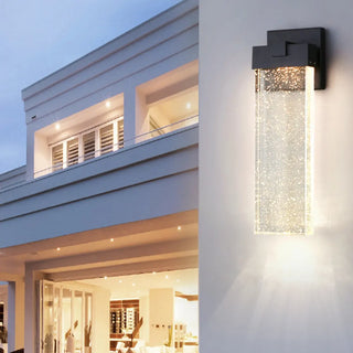 Outdoor Black Rectangular Bubble Crystal LED Wall Zawala Image - 8