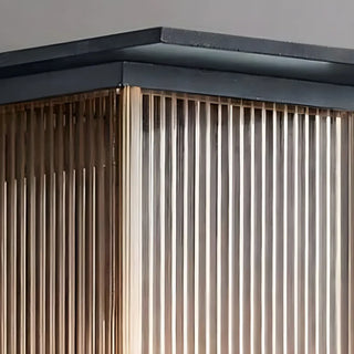 Modern Outdoor Waterproof Black Steel Box Wall Lamp Zawala Image - 13