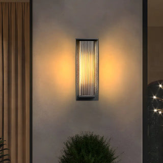 Modern Outdoor Waterproof Black Steel Box Wall Lamp Zawala Image - 4