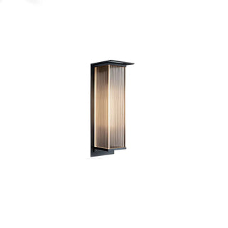 Modern Outdoor Waterproof Black Steel Box Wall Lamp Zawala Image - 7