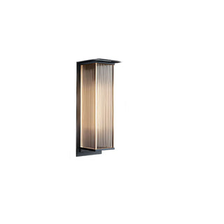 Modern Outdoor Waterproof Black Steel Box Wall Lamp Zawala Image - 9