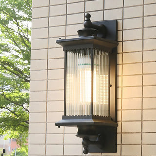 Classic Outdoor Black Waterproof Wall Lantern Sconce Zawala Image - 1