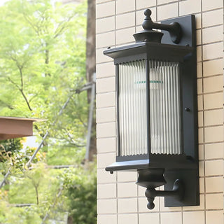 Classic Outdoor Black Waterproof Wall Lantern Sconce Zawala Image - 3